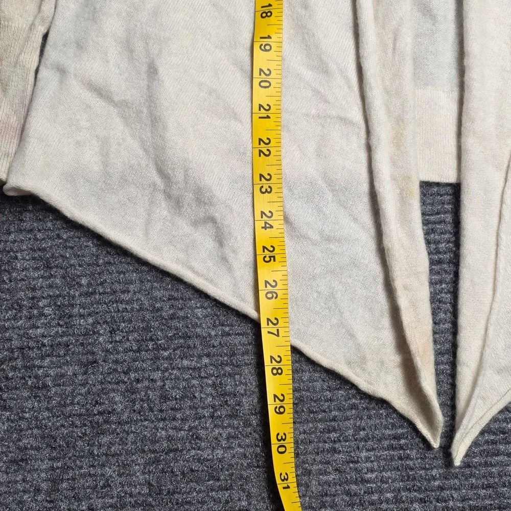 Aqua Cashmere Open Front Draped Cardigan Women's‎ Size Small Cream